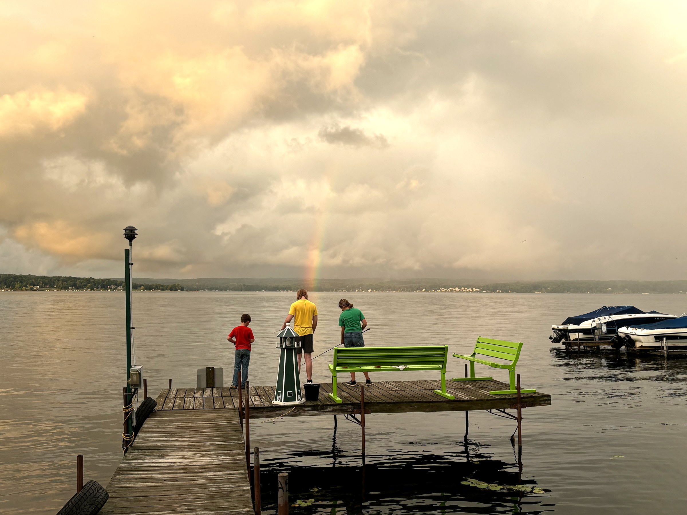 A quiet afternoon on the dock at Irwin Bay